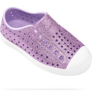 Jefferson Bling natives glitter purple slip on sneaker